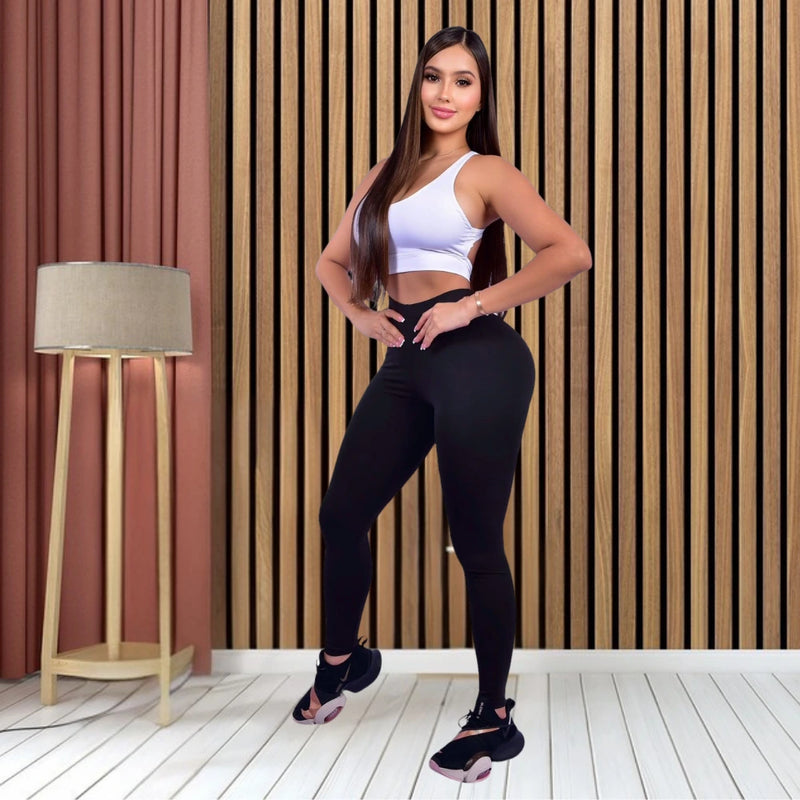 Leggins Push Up V para Realce y Estilo Moderno