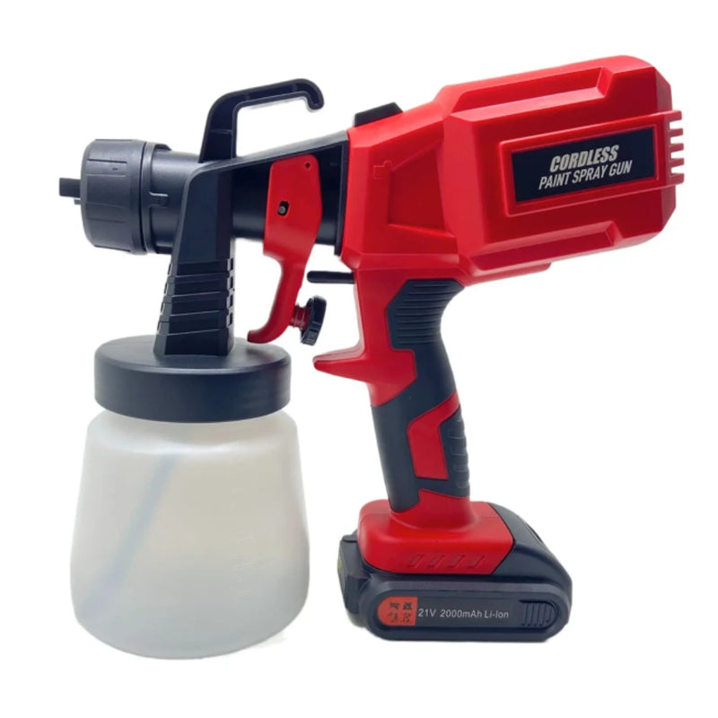 Pistola de Pintura Inalámbrica 21V – Precisión y Movilidad