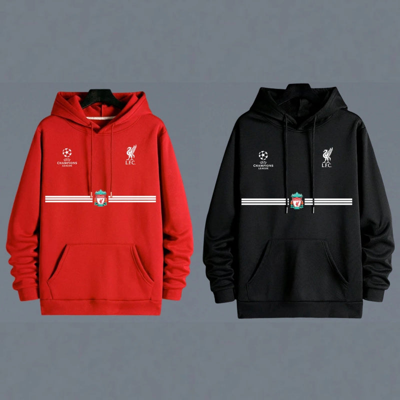 Buzo Liverpool Unisex con Logos Bordados en Polialgodón