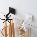 Gancho Giratorio 360° Adhesivo para Ambientes Húmedos