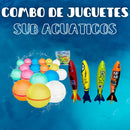 Combo de Juguetes Acuáticos para Piscina: Bombas y Torpedos