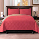 Colcha Bicolor Reversible en Microfibra Acolchada para Todas las Camas