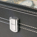 Organizador de Relojes X6 en Cuero Sintético con Tapa de Cristal