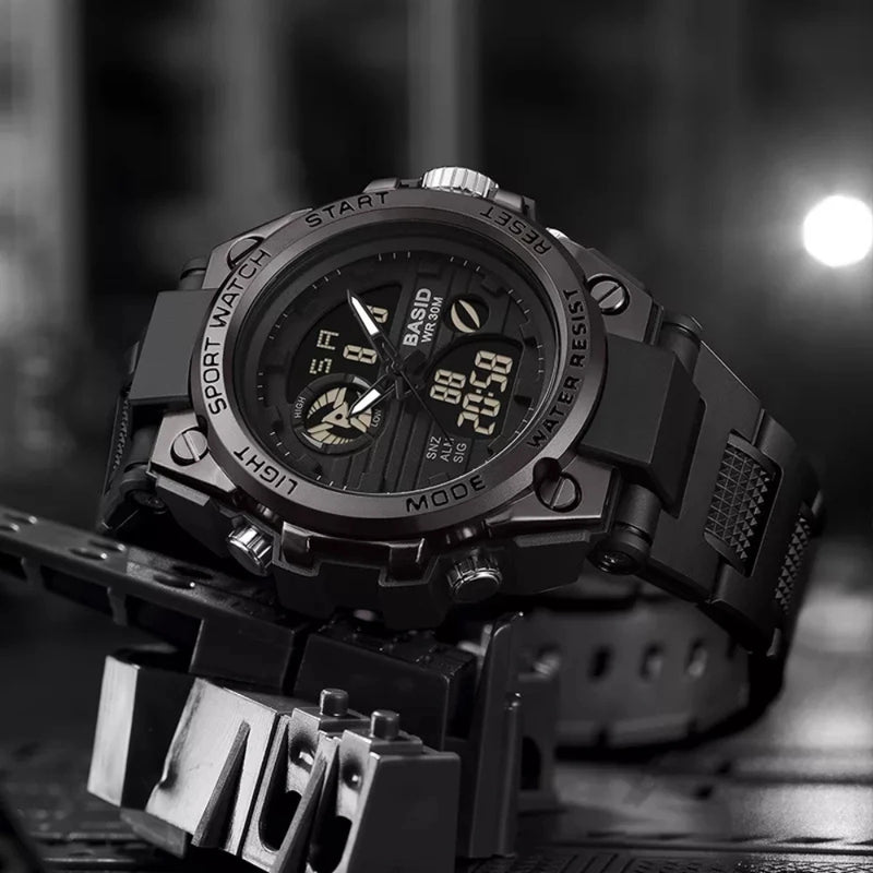 Reloj Sanda 739 Deportivo Resistente al Agua y Duradero