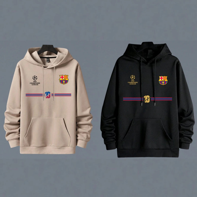 Buzo Unisex Barcelona con Logos Bordados y Diseño Exclusivo