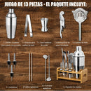 Set de Coctelería 13 pcs para Barman y Eventos