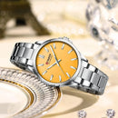 Reloj Curren 9090L Elegante en Acero Inoxidable para Mujer