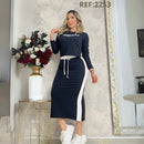 Conjunto de Falda y Blusa en Tela Burda para Mujer