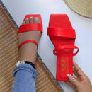 Sandalia Plana Textil/Sintético en Variedad de Colores