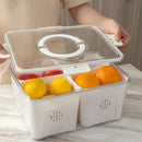 Contenedor Doble Capa para Alimentos y Frutas