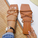 Sandalia Plana Textil/Sintético – Variedad de Colores y Tallas