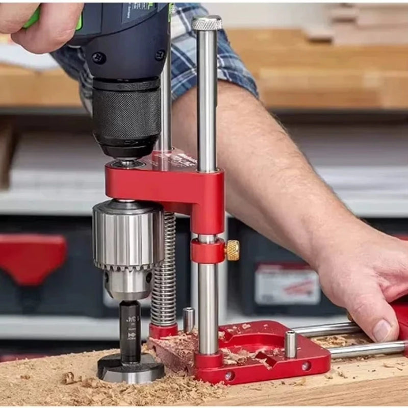 Localizador de Taladro con Ángulo Ajustable en Aluminio