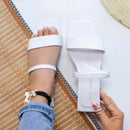 Sandalia Plana Textil/Sintético en Variedad de Colores