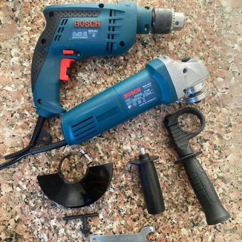 Combo Bosch Taladro Percutor 1200W + Pulidora 670W Alta Potencia