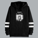 Buzos Negros Estampados para Pareja en Polialgodón