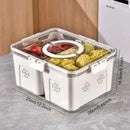 Contenedor Doble Capa para Alimentos y Frutas