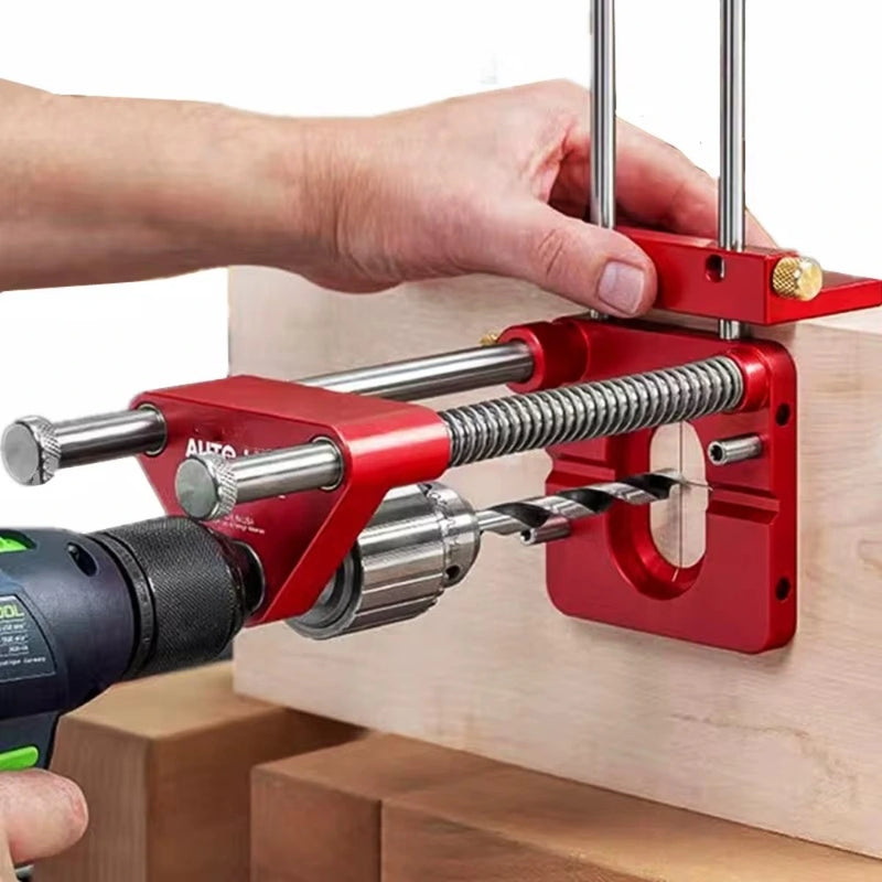 Localizador de Taladro con Ángulo Ajustable en Aluminio