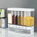 Dispensador de Grano con Instalación Adhesiva y 5 Compartimientos