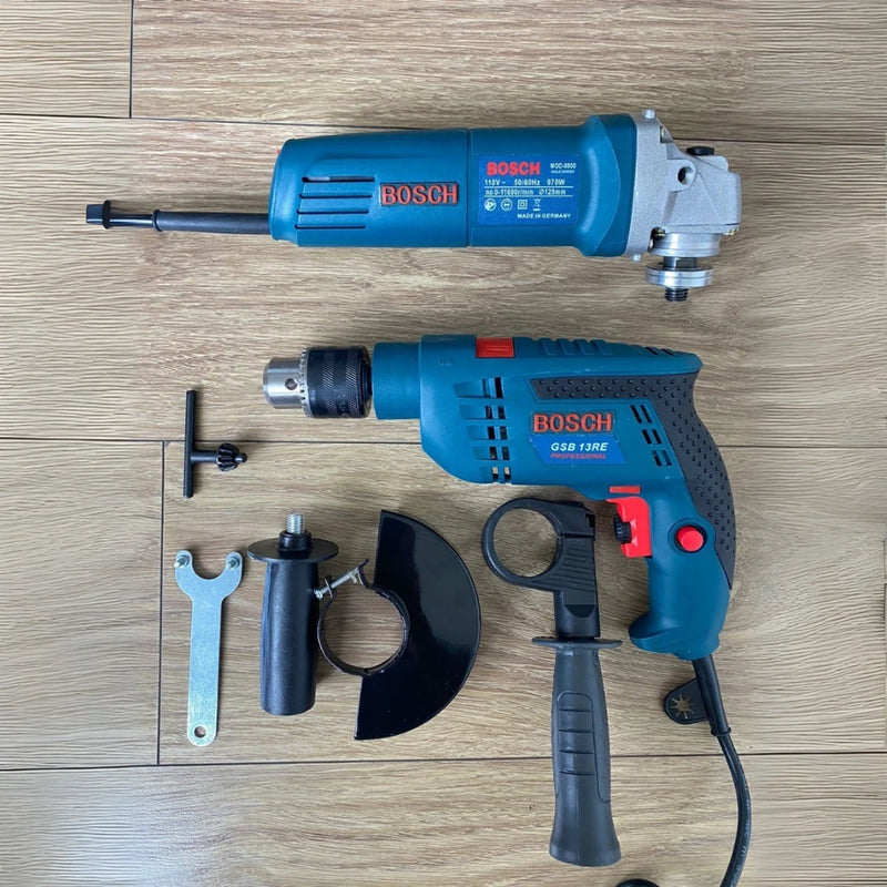 Combo Bosch Taladro Percutor 1200W + Pulidora 670W Alta Potencia