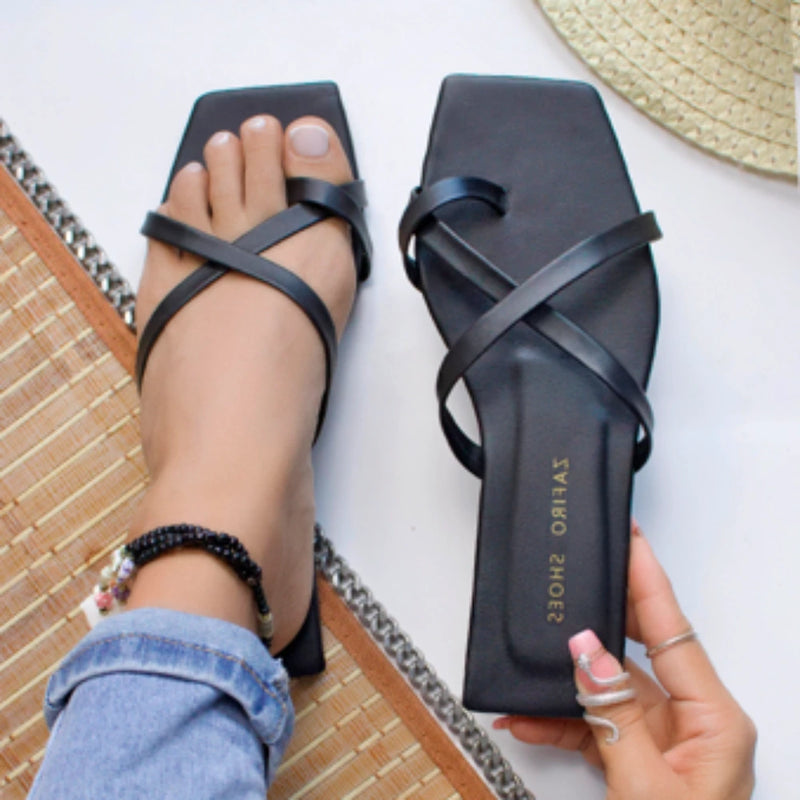 Sandalia Plana Elegante y Cómoda – Disponible en Varios Colores