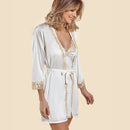 Pijama de Seda para Dama con Detalles de Encaje - Elegancia y Confort