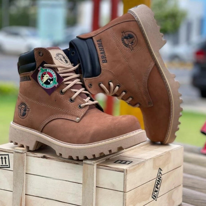 Bota BRAHMA Clásica de Cuero para Hombre - Tallas 37 al 44