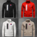 Buzo Independiente Medellín Cuello Bordado en Tela Perchada Monarca