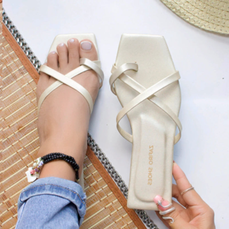 Sandalia Plana Elegante y Cómoda – Disponible en Varios Colores