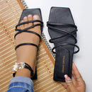 Sandalia Plana Textil/Sintético – Variedad de Colores y Tallas