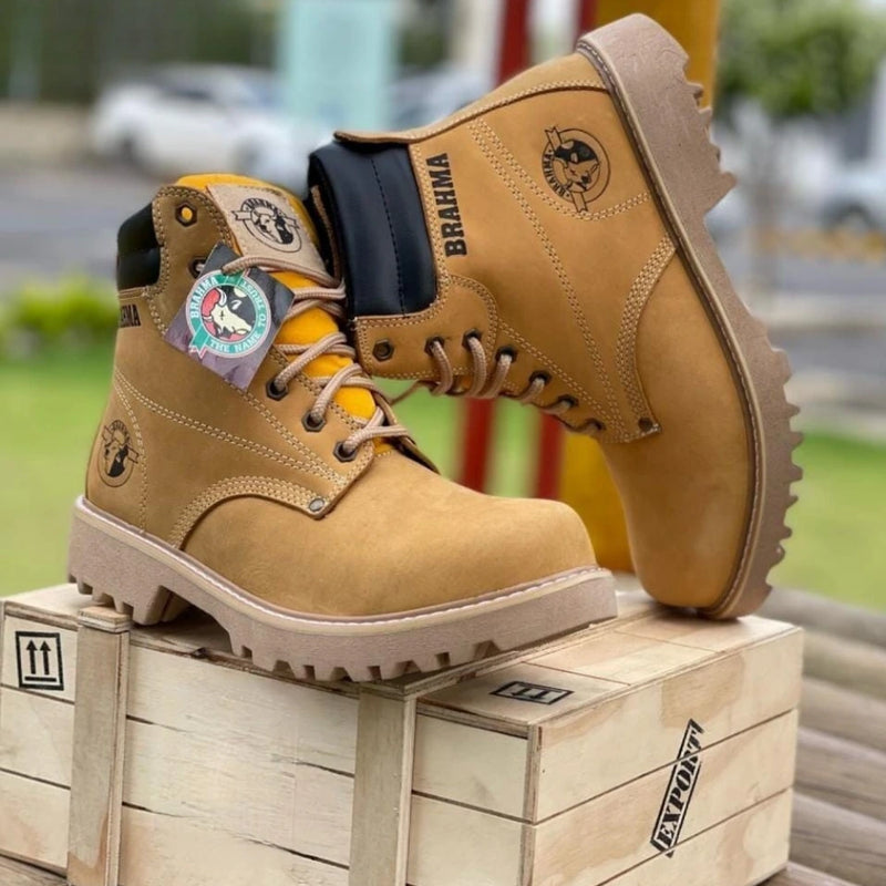Bota BRAHMA Clásica de Cuero para Hombre - Tallas 37 al 44