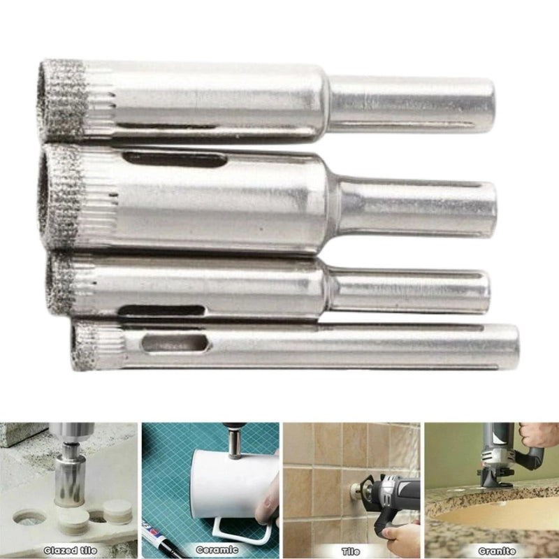 Set de Brocas Diamantadas para Perforación x 4 Unidades