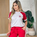 Conjunto Adidas Manga Raglán en Lycra y Tela Burda