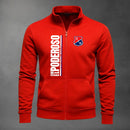 Buzo Independiente Medellín Cuello Bordado en Tela Perchada Monarca