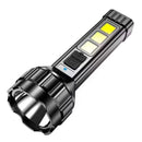 Linterna LED Recargable con Luz Frontal y Lateral para Exteriores