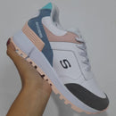Zapatillas Skechers para Mujer en Blanco y Rosa, Estilo Urbano