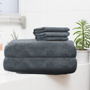 Set de 4 Toallas Elegantes de Alta Absorción y Toque Suave