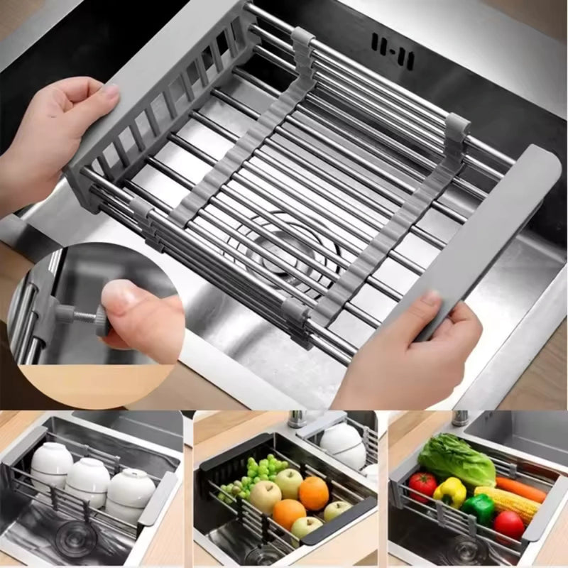 Escurridor Plegable Multifunción para Cocina Compacto