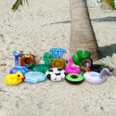Set de 6 Flotadores Portavasos Tropicales para Piscina