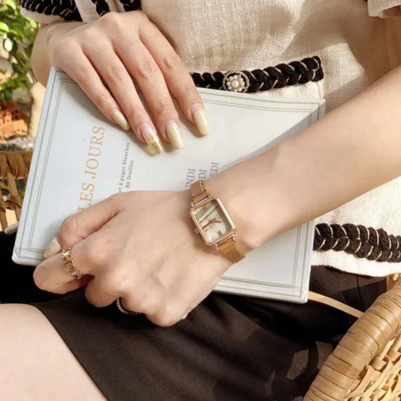 Set Esmaralda™ Reloj y Brazalete de Lujo en Acero Inoxidable