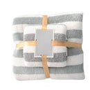 Juego de Toallas de Baño en Poliéster y Algodón Absorbentes