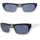 Gafas de Sol Brickell Blanco y Negro – Elegancia Urbana