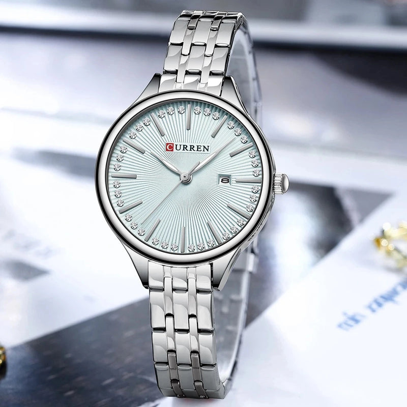 Reloj Curren 9099 Elegante para Mujer en Acero Inoxidable