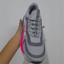 Tenis Adidas Bounce para Dama en Gris y Rosa: Estilo y Comodidad
