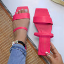 Sandalia Plana Textil/Sintético en Variedad de Colores