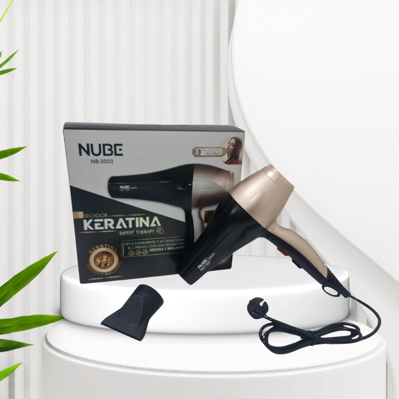 Secador Profesional Nube 3000 W con Queratina y Aceite de Almendras