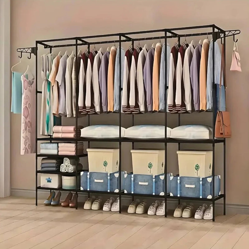 Armario Organizador Tubular de 3 Espacios: Estilo y Funcionalidad