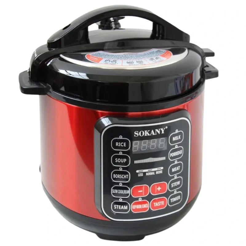 Olla a Presión Multifuncional en Acero Inoxidable con Pantalla LED