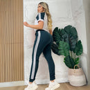 Conjunto Adidas Manga Raglán en Lycra y Tela Burda