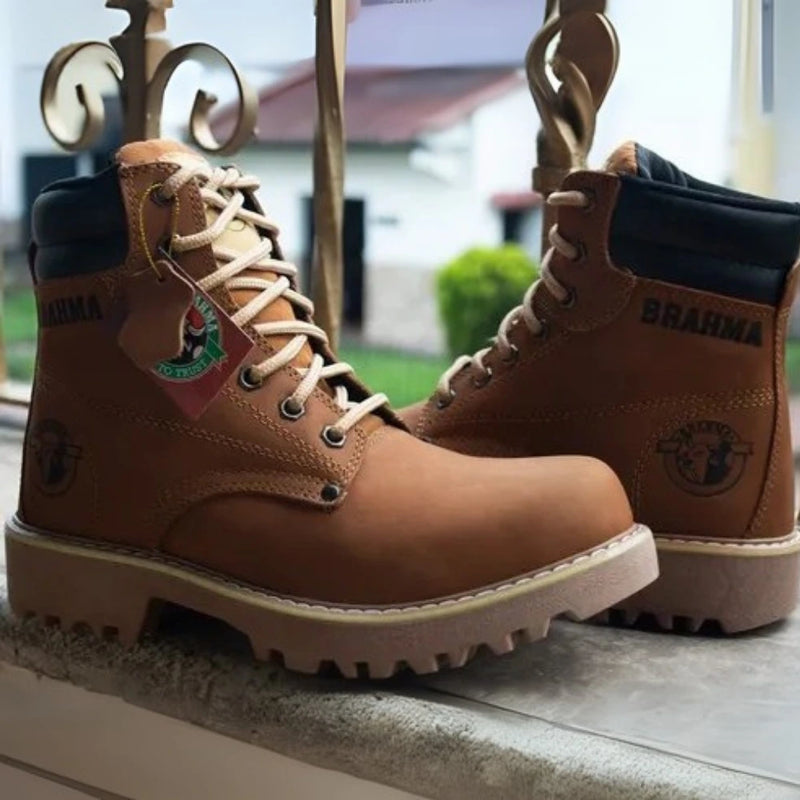 Bota BRAHMA Clásica de Cuero para Hombre - Tallas 37 al 44