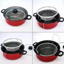 Set de Cocina Multifuncional 3 en 1: Vapor, Hervor y Fritura